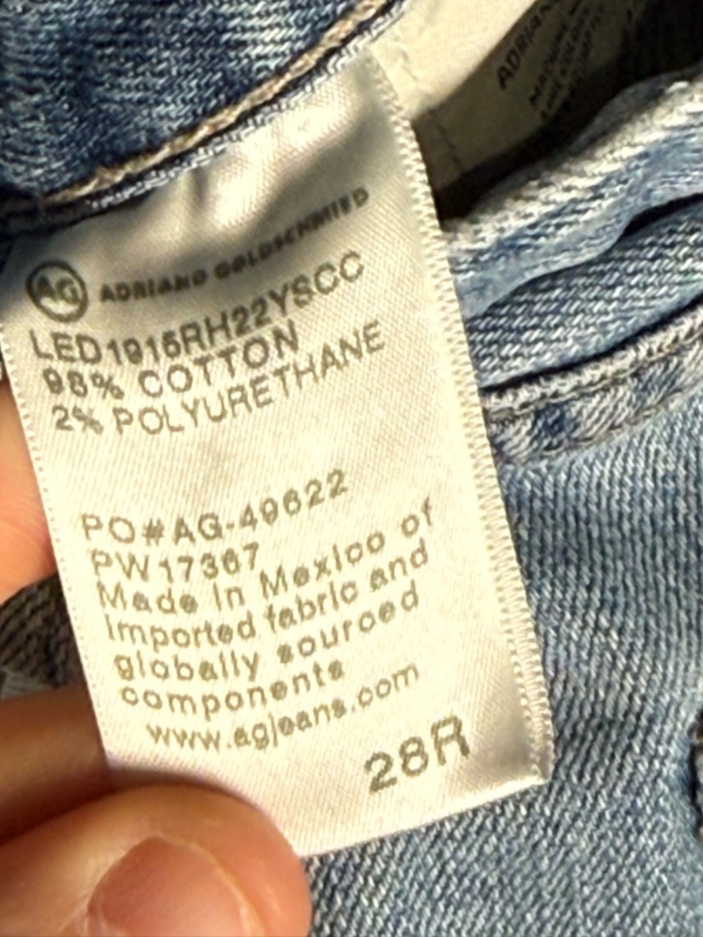 AG Adriano Goldschmied Becke Denim
Shorts Cutoff Blue Wash Size 28 Cotton - Picture 9 of 9
